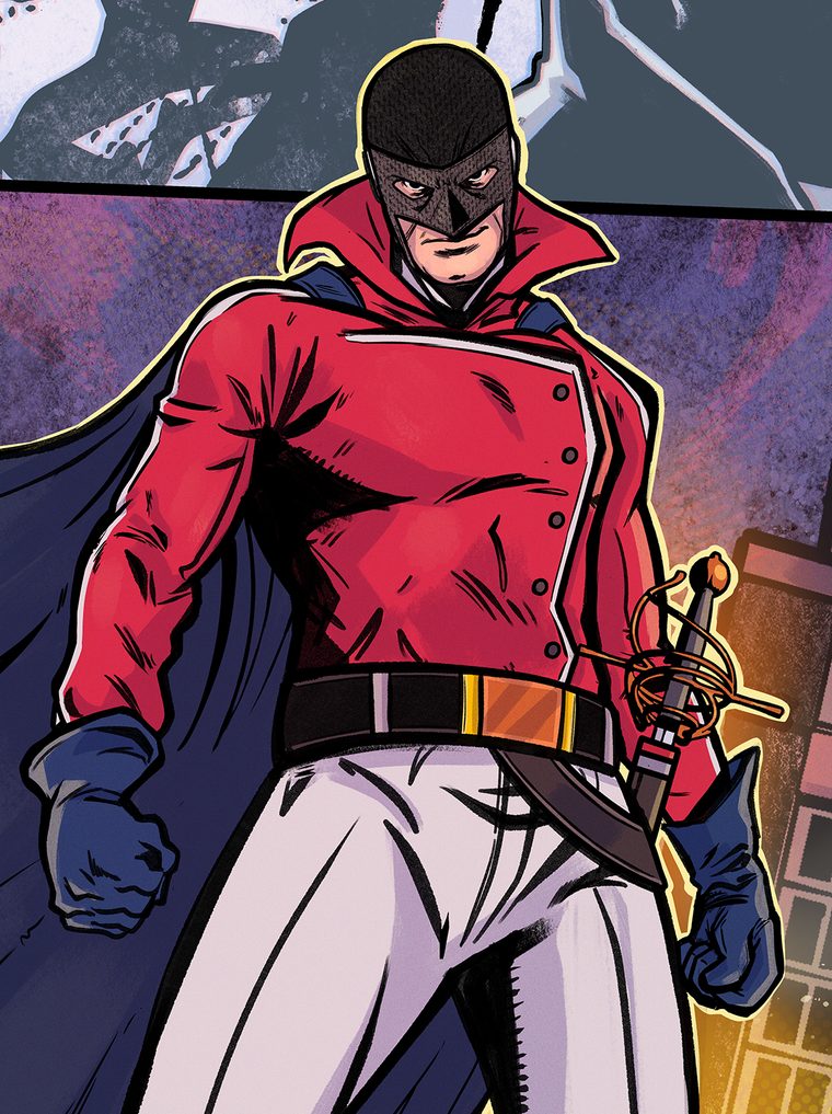 The masked hero of Moral Code