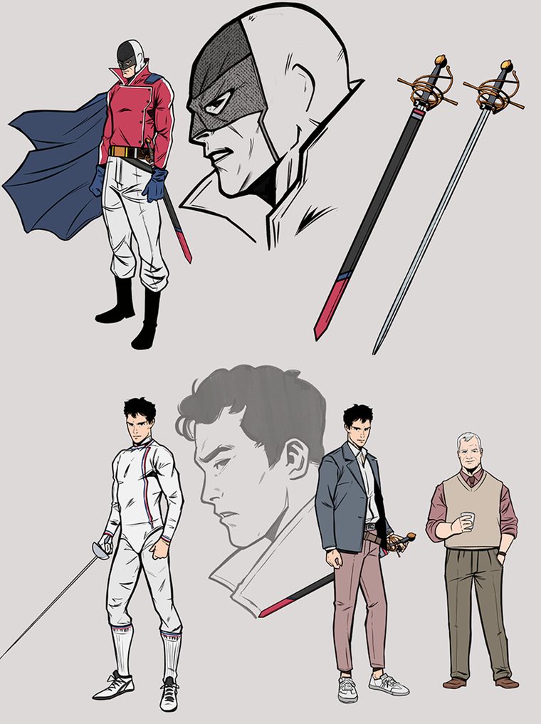 Character studies and weapons